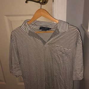 Polo golf striped polo size large